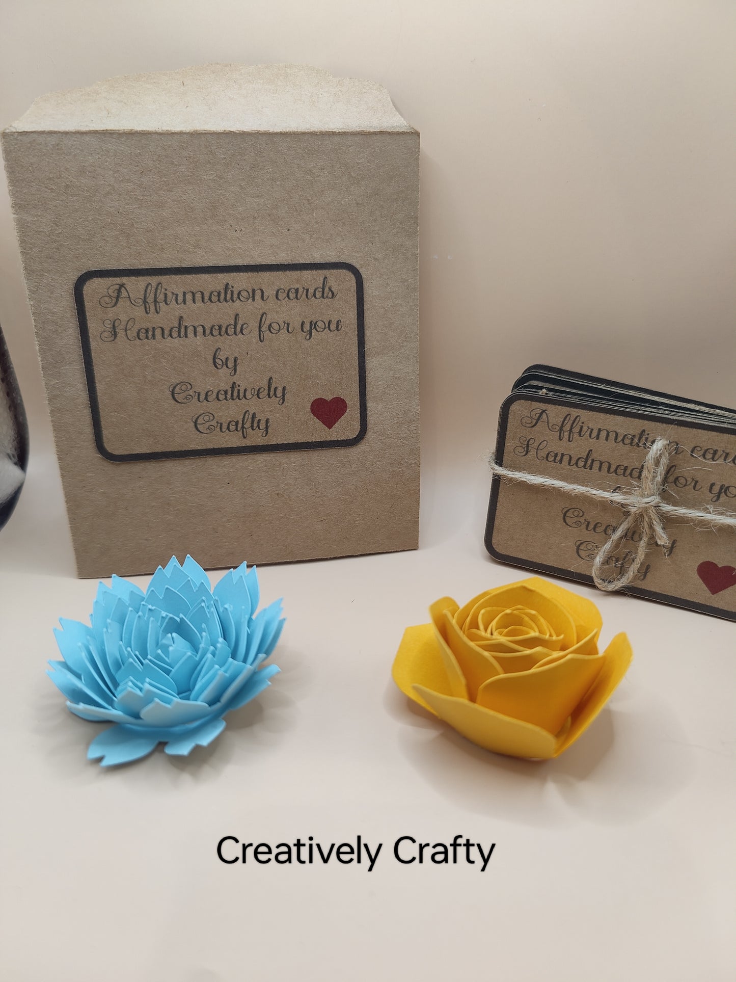 Hand crafted affirmation cards